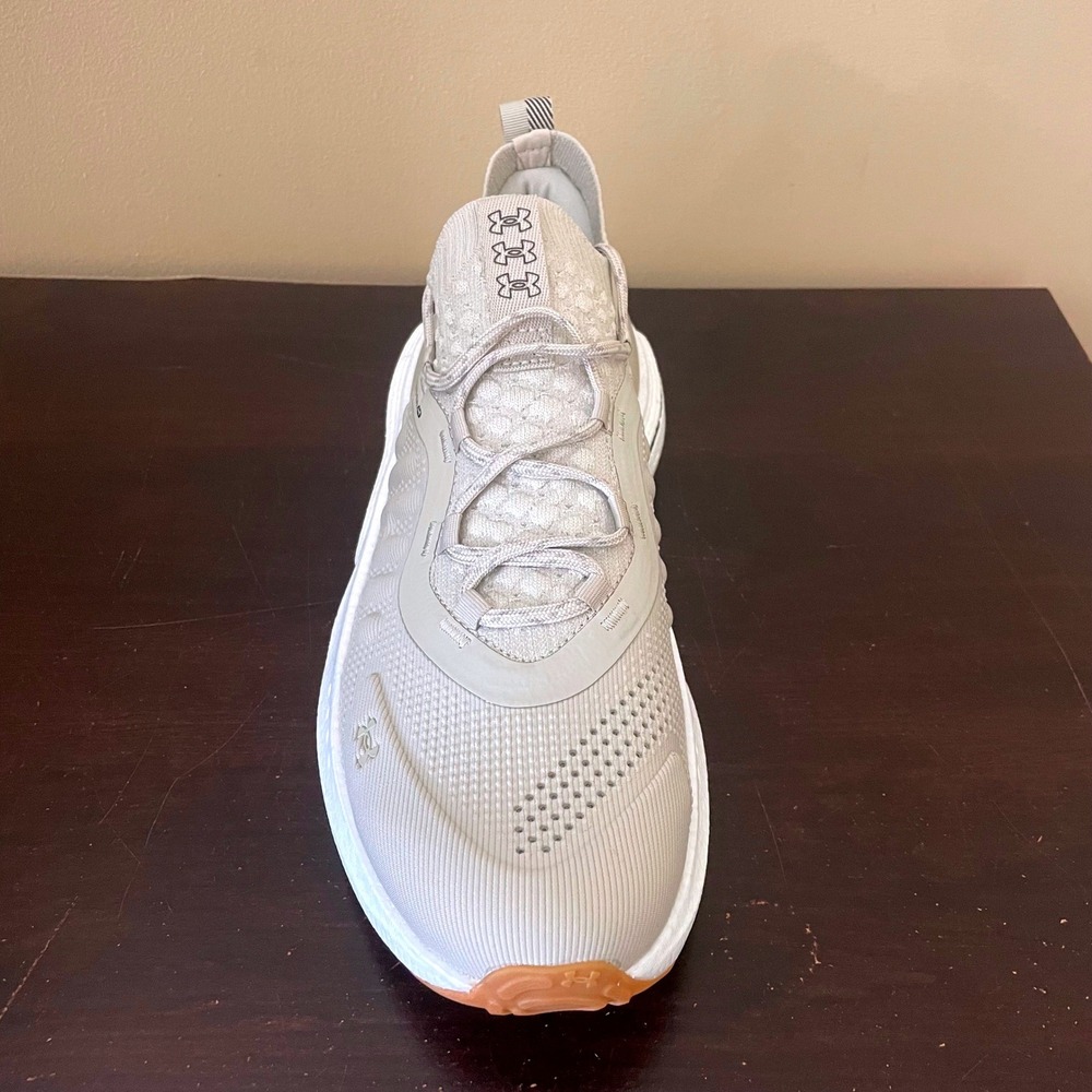 Under Armour UA Phantom 4 Mens Running Shoes Tan White 3027593-289 Size 10 - Picture 4 of 9